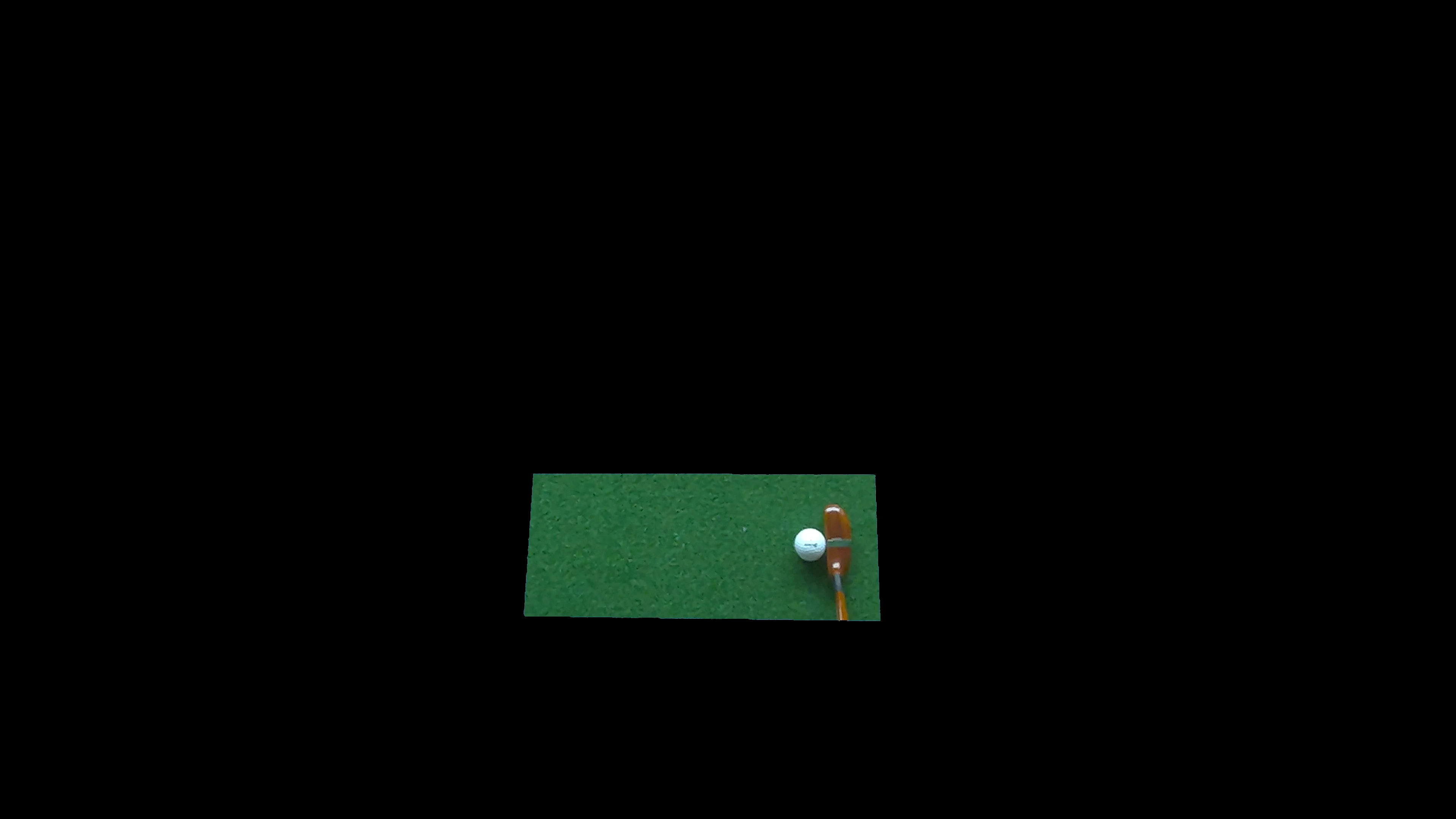 Headset camera feed with tracking mask applied